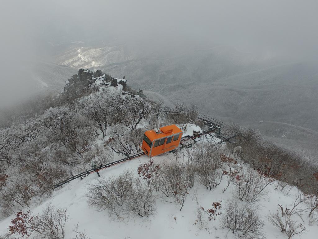 대봉산휴양밸리 겨울 전경